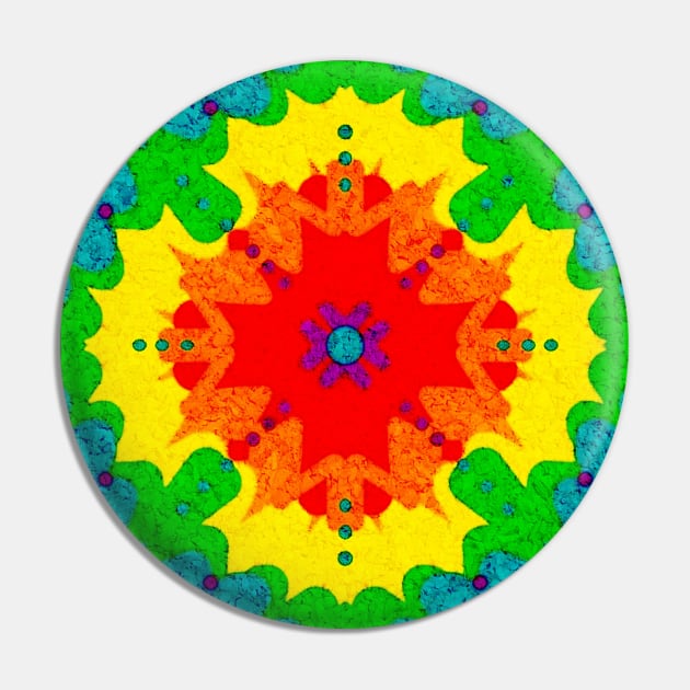 Pebbled Tie-Dyed Illusions Pin by FranBail