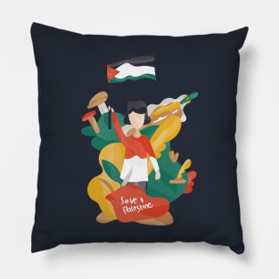 Save Palestine Pillow