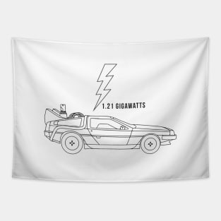 1.21 Gigawatts - Delorean time machine Tapestry