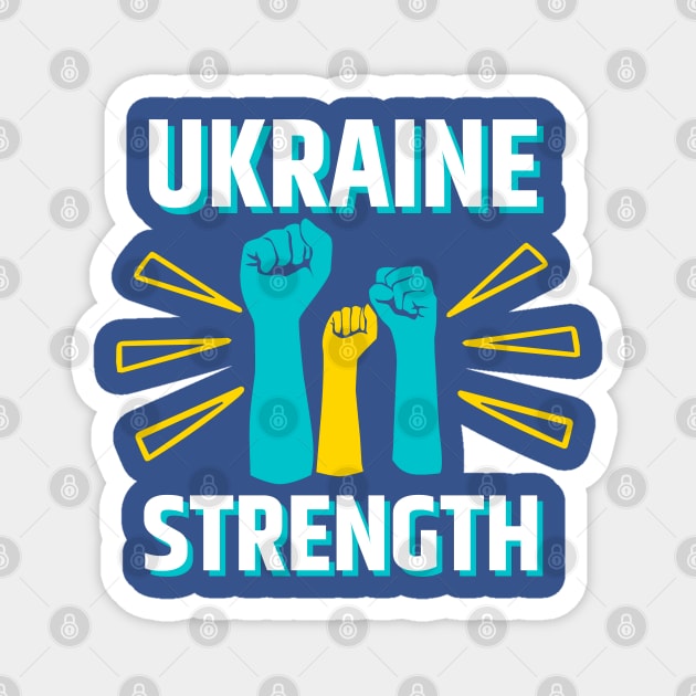 UKRAINE STRONG Magnet by Jadotdot Designs