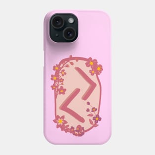 Jera Rune Flowery Design Phone Case