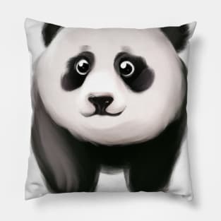 Cute Panda Drawing Pillow