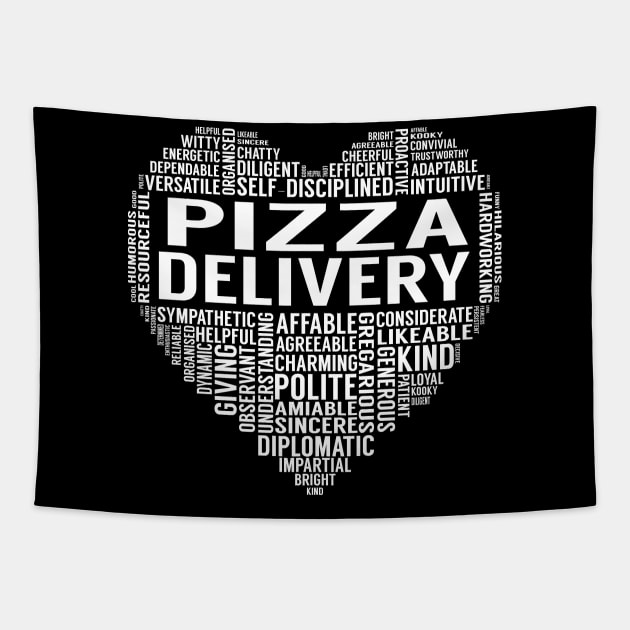 Pizza Delivery Heart Tapestry by LotusTee