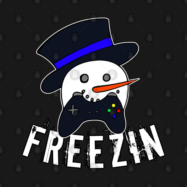 Snowman Face Gamer Freezin by MaystarUniverse