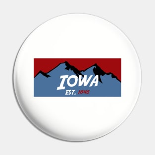 Iowa Mountains Pin