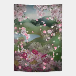 fairyland fantasy landscape Tapestry