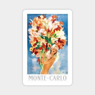 Vintage Travel Poster Monte Carlo Monaco Magnet