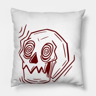 Spiralling Skull Pillow