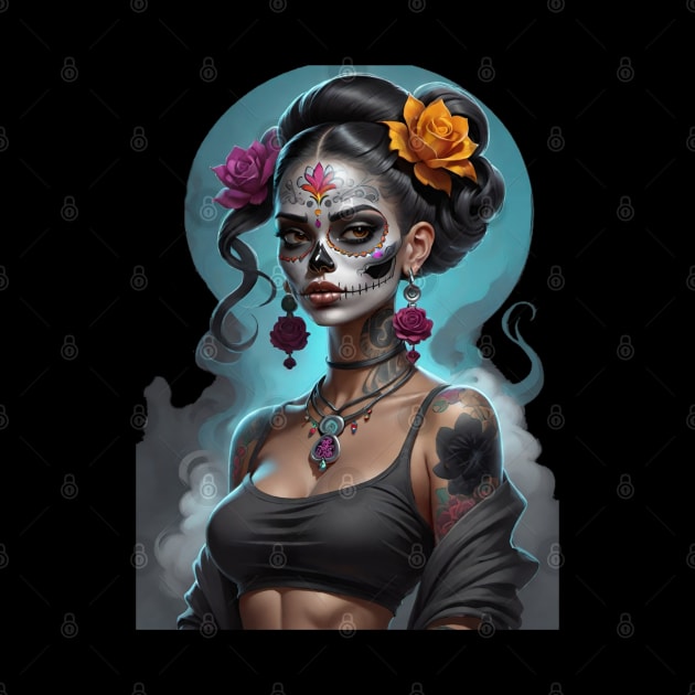 Catrina Dia De Los Muertos Chola by Absinthe Society 