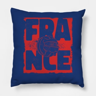 Vintage French Football Retro France Soccer Pillow