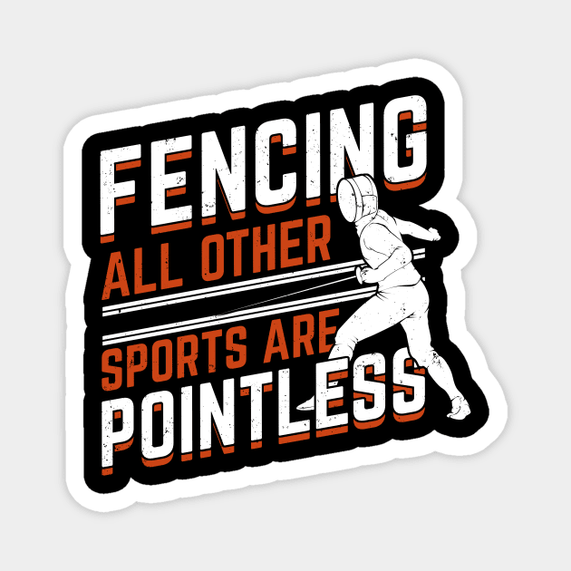 Fencing Sport Fencer Gift Magnet by Dolde08