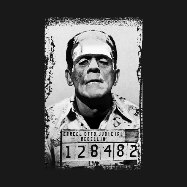 Frankenstein Mugshot Card Medellin by SimonSay