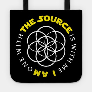 The Source is with me (seed of life) - dark colors Tote