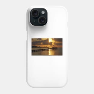 Father and Child at sunrise alcudia beach Phone Case