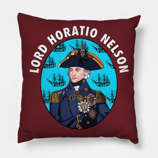 Lord Admiral Horatio Nelson Pillow by EmmaFifield