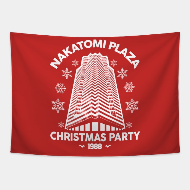 Nakatomi Christmas Party Shirt Tapestry by Nikkyta