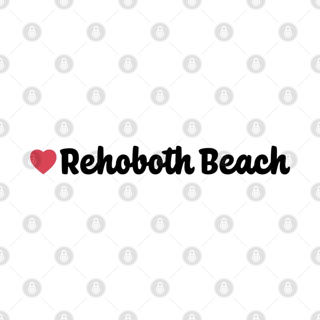 Rehoboth Beach Heart Script by modeoftravel