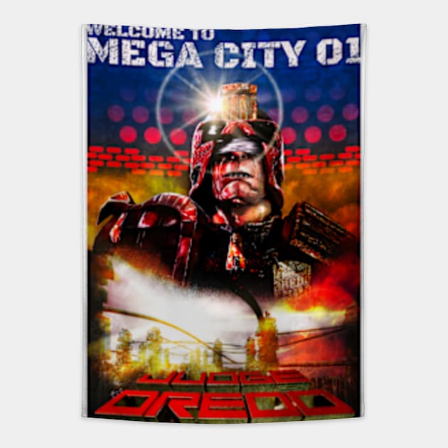 JUDGE DREDD Tapestry by CrazyPencilComics