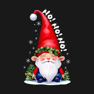 Cute Gnome Christmas ho ho ho T-Shirt