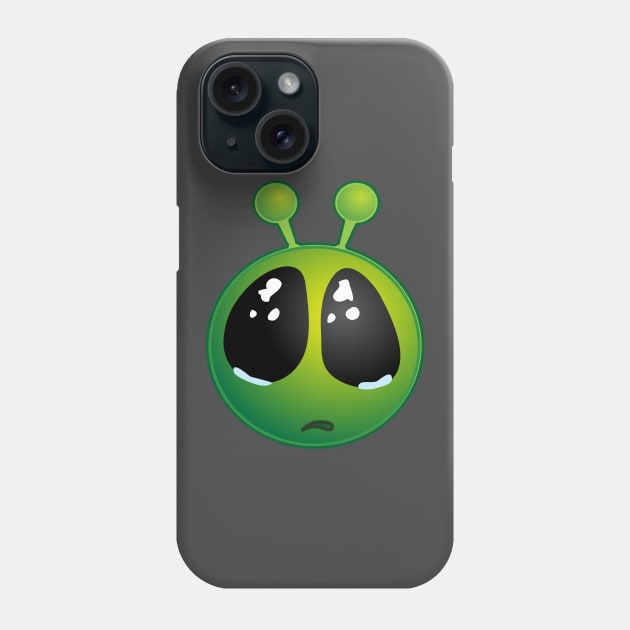 Funny Alien Monster ET Extraterrestrial Martian Green Man Emoji for Women, Men and Kids 1 Phone Case by PatrioTEEism