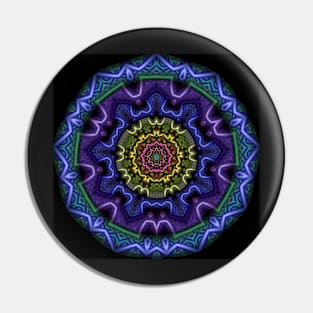 Mandala style kaleidoscope Pin