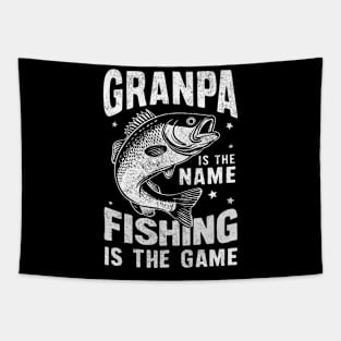 Granpa is the Name Fishing is the Game Tapestry