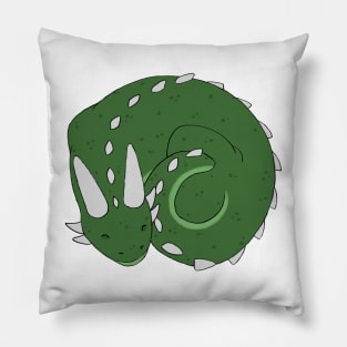 Sleeping Green Dragon Pillow