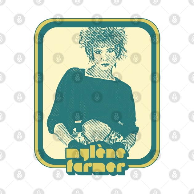 Mylene Farmer // Retro Francophile Fan Design by DankFutura