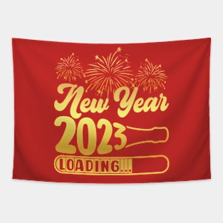 New Year Loading Champagne New Years Eve NYE Party Men Women Tapestry