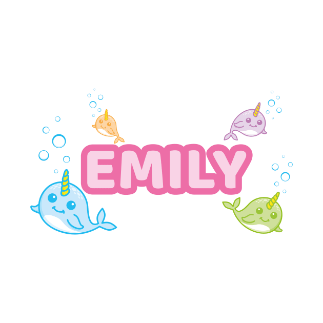 Personalised 'Emily' Narwhal (Sea Unicorn) Design by LTFRstudio