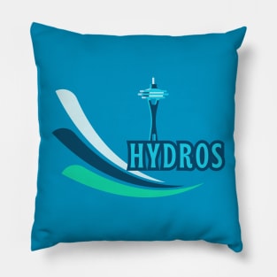 HYDROS and SPACE NEEDLE Seattle Style Pillow