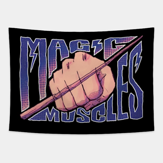 Mashle Magic and Muscles Mash Fist x Wand with Cool Streetwear Graffiti Tapestry by Animangapoi