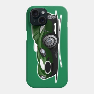 Jaguar D-Type (Racer) Dark Green Phone Case