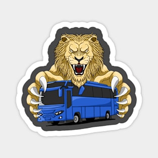 The lion bus Magnet