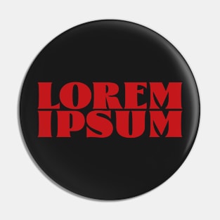 Lorem ipsum Pin