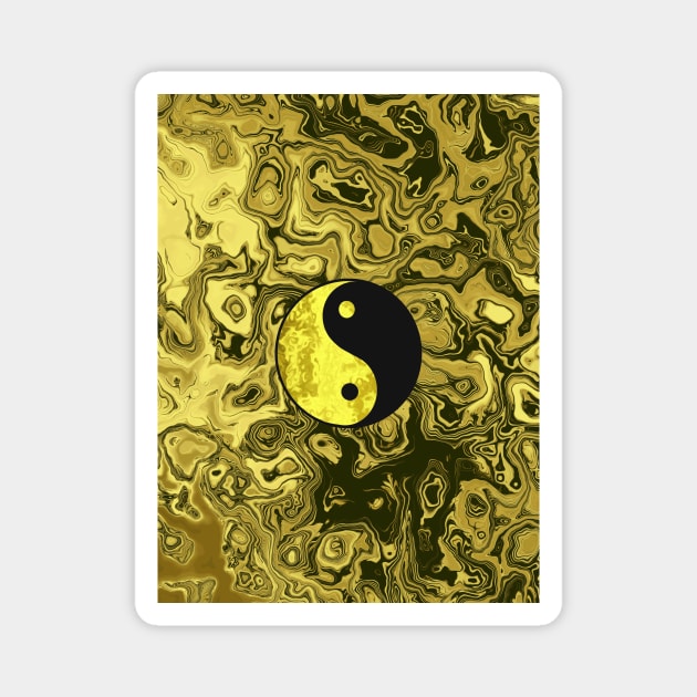 YIN Yang Symbol - Yin Yang Art Magnet by SartorisArt1