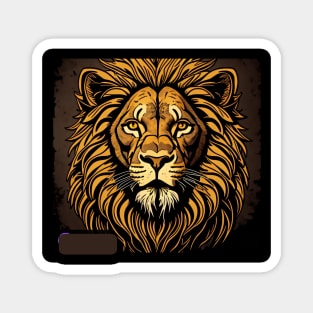 Retro lion head Magnet