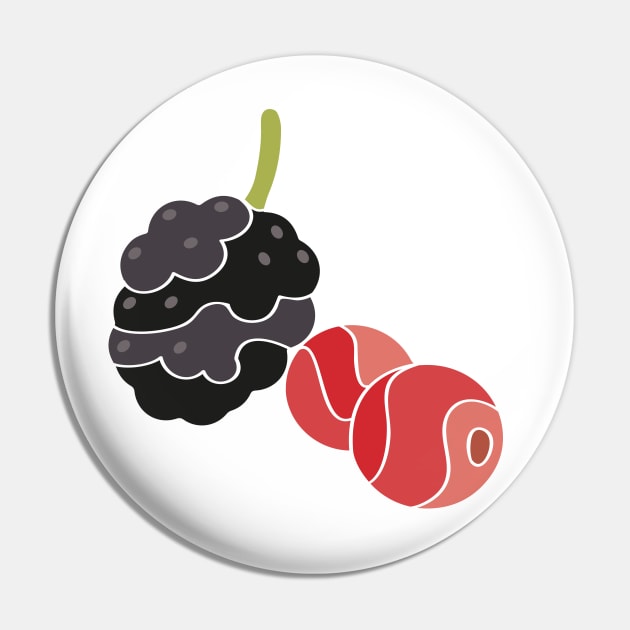 Berries - Stylized Food Pin by M.P. Lenz