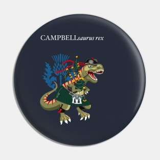 Clanosaurus Rex CAMPBELLsaurus Campbell Ancient Blue Family Tartan Pin