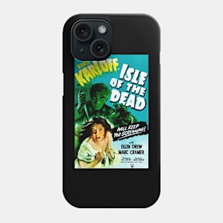 Digitally Restored Isle of The Dead Vintage Horror Film Print Phone Case
