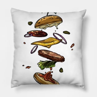 Floaty Burger Pillow