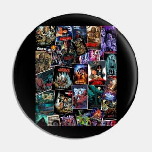 Horror Movie Collage Pin