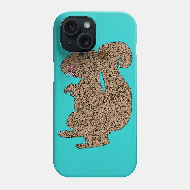 Squirrel! Phone Case by NightserFineArts