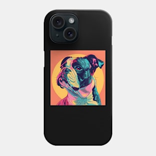 70s Bulldog Vibes: Pastel Pup Parade Phone Case