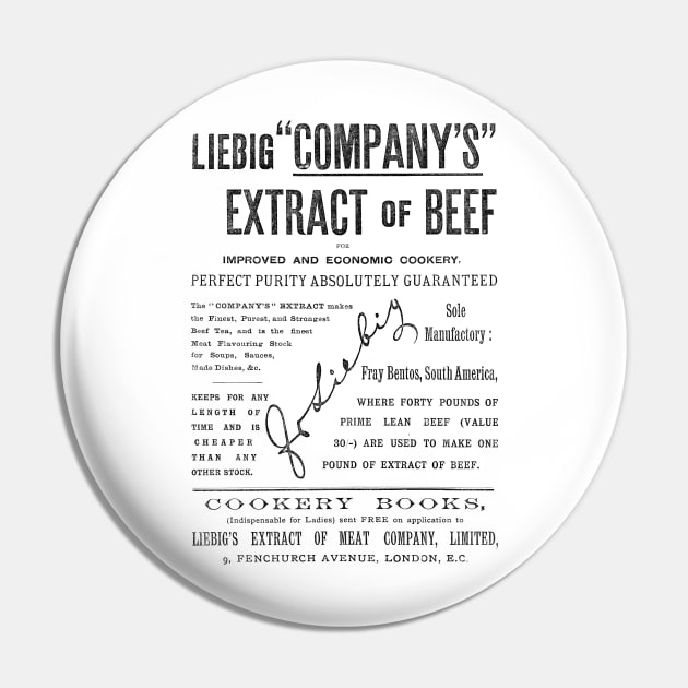 Liebig's Extract of Meat Company - 1891 Vintage Advert Pin by BASlade93