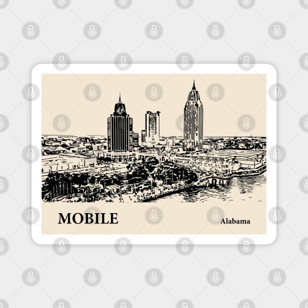 Mobile - Alabama Magnet by Lakeric