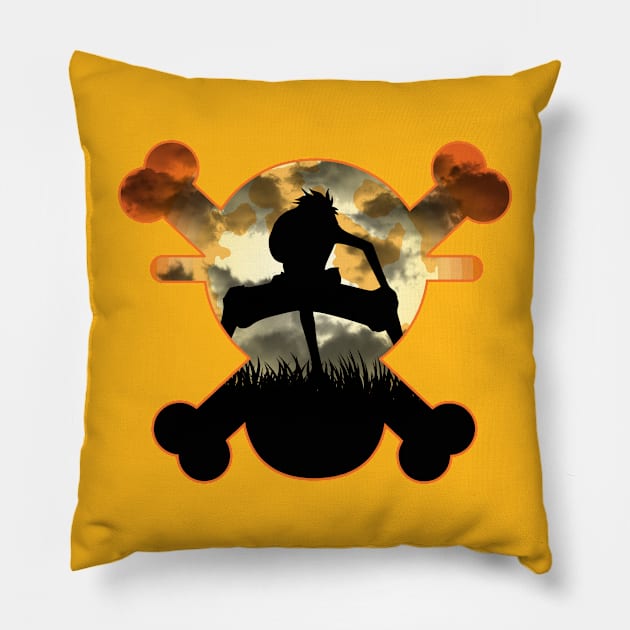 Straw Hat Crew Pillow by Jandara