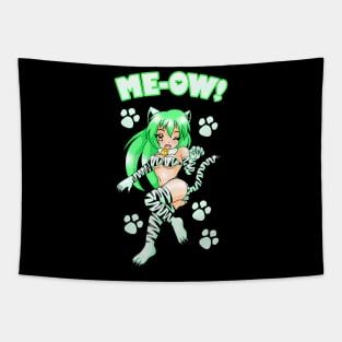 Me-Ow Catgirl Tapestry