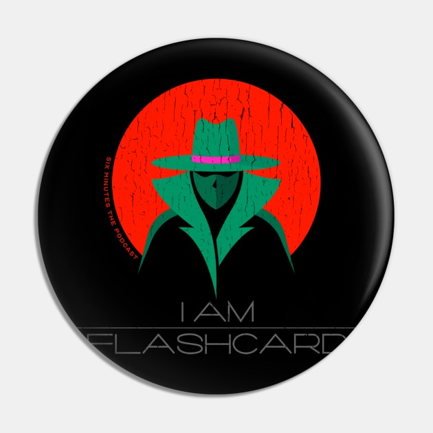 I Am Flashcard Pin by GZM Podcasts