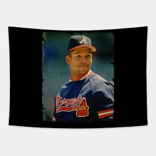 David Justice in Atlanta Braves Tapestry